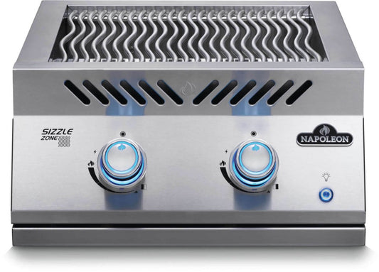 NG DUAL INFRARED BURNER WITH SS COVER