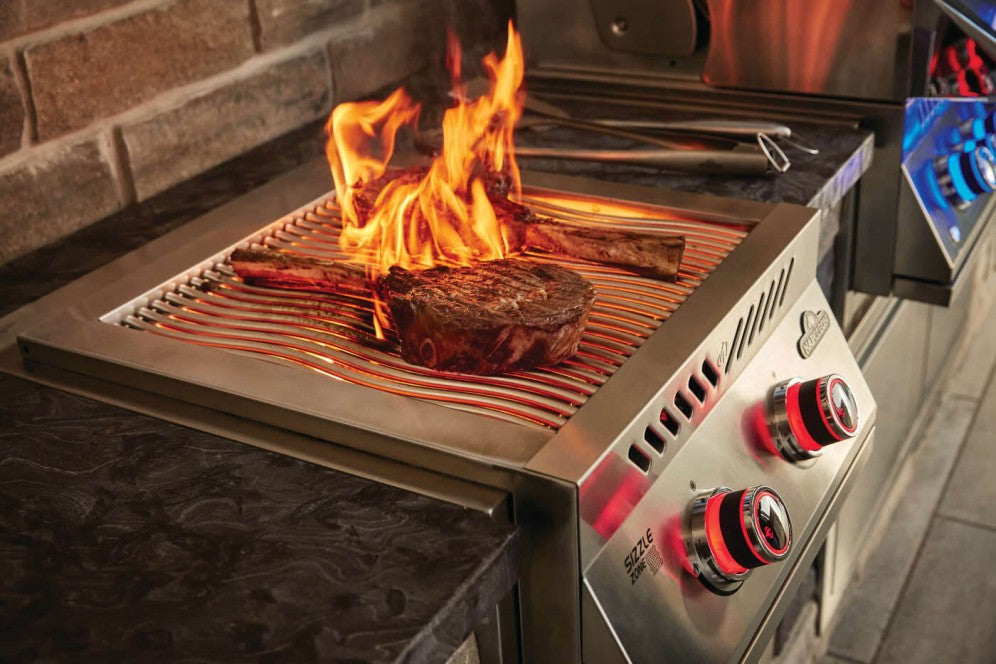 NG DUAL INFRARED BURNER WITH SS COVER
