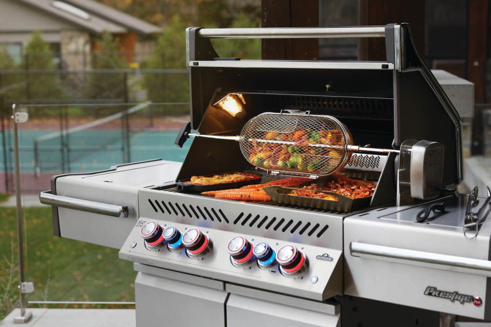 Napoleon Prestige Pro™ 500 Stainless Steel Built-In 4 Burner Grill with Infrared Rear Burner, Natural Gas