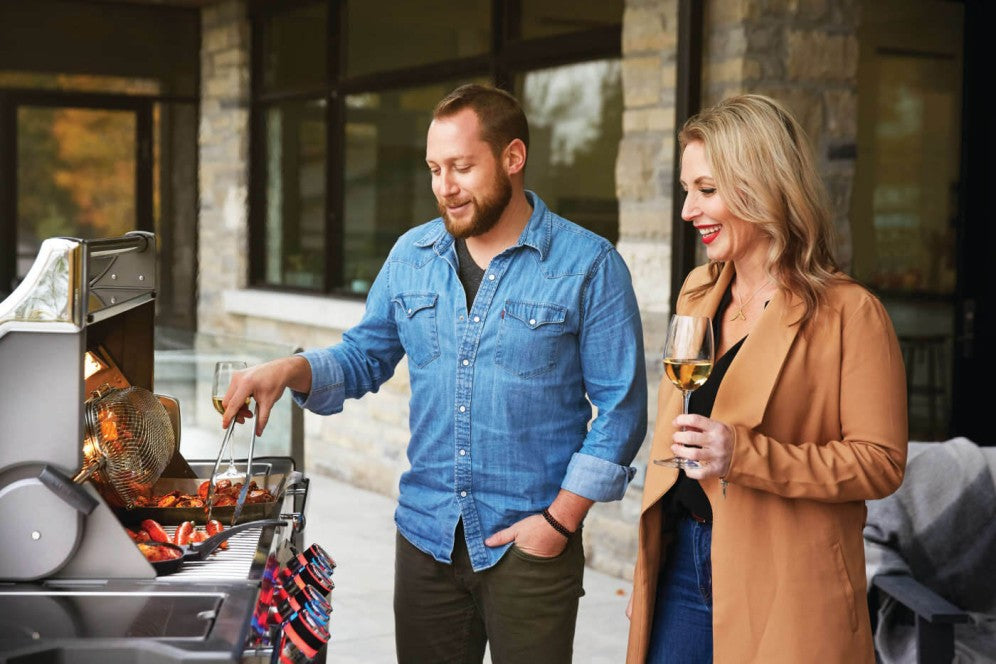 Napoleon Prestige Pro™ 500 Stainless Steel Built-In 4 Burner Grill with Infrared Rear Burner, Natural Gas