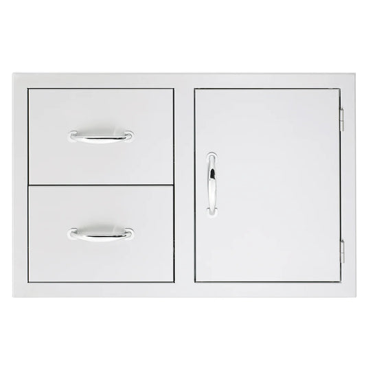Summerset 33" Stainless Steel 2 Drawer and Access Door Combo