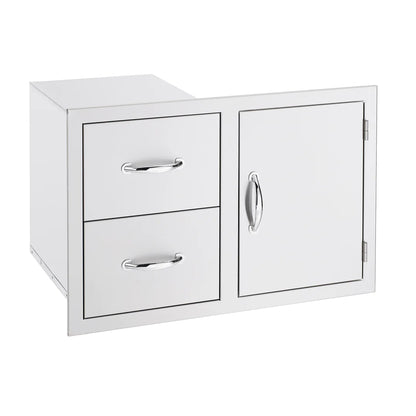 Summerset 33" Stainless Steel 2 Drawer and Access Door Combo